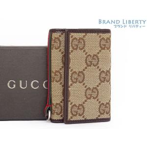 GUCCI（グッチ） 美品 GGエンボス レザー カードケース パスケース