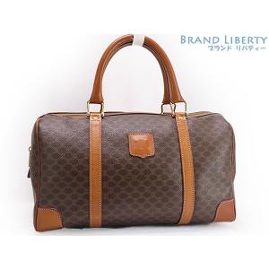 美品CELINE マカダム柄 ボストンバッヌメ革良い色ツヤの傷の無い美品 本革 美品CELINE マカダム柄 ボストンバッヌメ革良い色ツヤの傷の無い美品