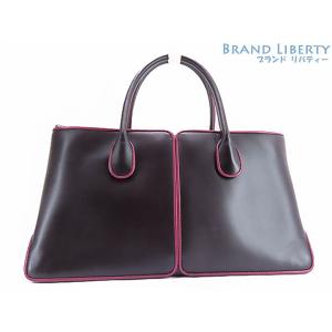 TOD’S セラ ラージ バイカラー バック&ショルダーバック TOD'S（トッズ） 美品 TOD'S SELLA セラ 2WAY ミニバッグ ハンドバッグ