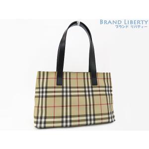 BURBERRY（バーバリー） ノバチェック トートバッグ キャンバス レザー