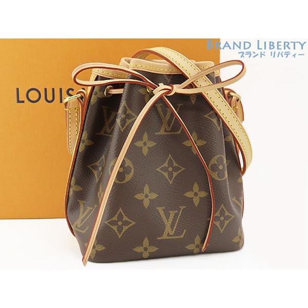 新古品 ルイヴィトン LOUIS VUITTON モノグラム ナノ ノエ 巾着型 斜め掛け ショルダ...