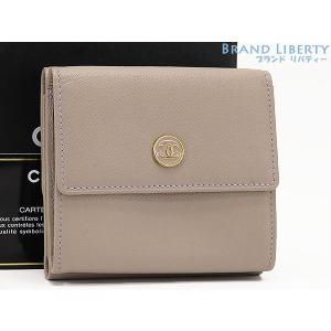 CHANEL（シャネル） ココボタン 3つ折財布 三つ折り Wホック財布