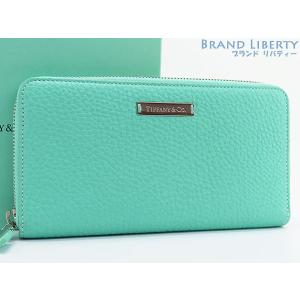 レア未使用 ティファニー TIFFANY&Co. レザー ジップコンチネンタルウォレット ラウンドファスナー長財布 ティファニーブルー｜brandliberty