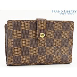 美品 ルイヴィトン LOUIS VUITTON ダミエ ポルトフォイユ ヴィエノワ 二つ折り がま口財布 コンパクト財布 N61674