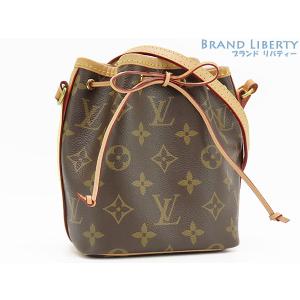 超美品 ルイヴィトン LOUIS VUITTON モノグラム ナノ ノエ 巾着型 ショルダーバッグ ショルダーポーチ ポシェット ドローストリングバッグ M41346