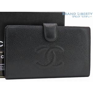 CAMBON ほぼ新品 シャネル CHANEL カンボンライン ココマーク 二つ折り