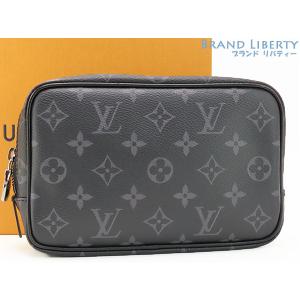 外超美品 ルイヴィトン LOUIS VUITTON モノグラム エクリプス トゥルース トワレ PM コスメポーチ 化粧ポーチ 小物入れ クラッチバッグ M46577
