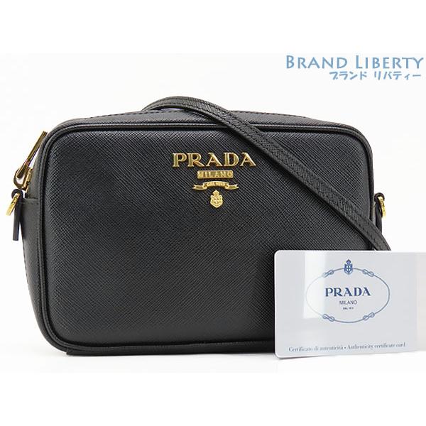 新品同様 プラダ PRADA サフィアーノ ラックス ショルダーバッグ ポシェット ポーチ クラッチ...