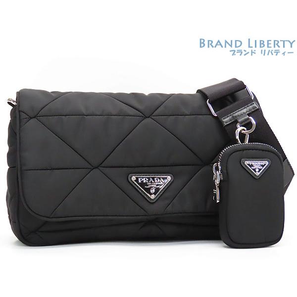 新古品 プラダ PRADA パデッド リナイロン キルティング ショルダーバッグ メッセンジャーバッ...