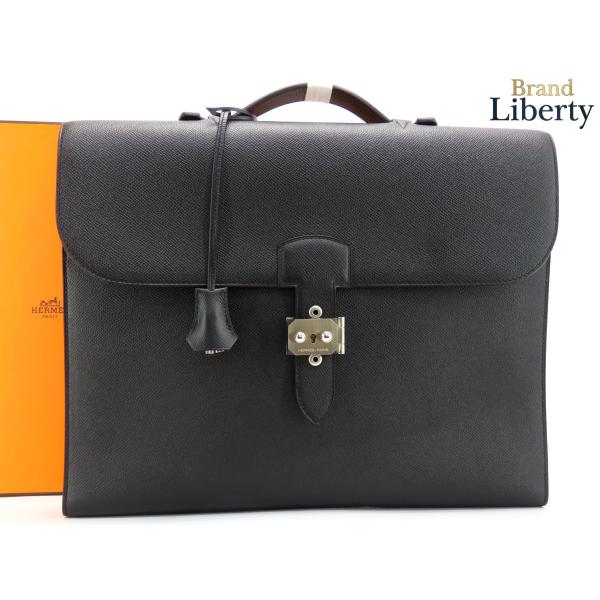 新古品 エルメス HERMES サック ア デペッシュ ライト 1-37 38 サックアデペッシュ ...