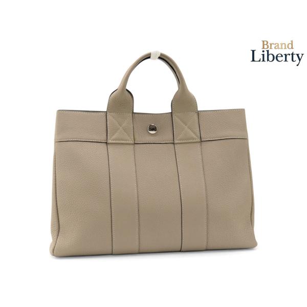 激レア美品 エルメス HERMES フールトゥPM オールレザー トートバッグ ハンドバッグ トゥル...