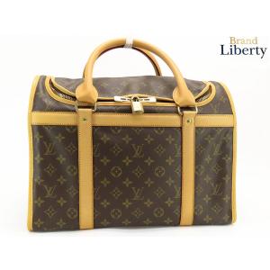 超美品 ルイヴィトン LOUIS VUITTON モノグラム サックシャン40 ドッグキャリー ペット用キャリーバッグ ダークブラウン M42024