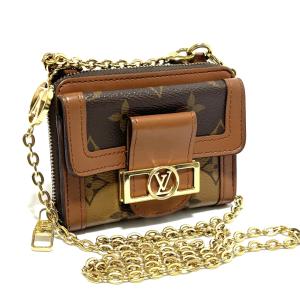 LOUIS VUITTON ルイ・ヴィトンミニ ポルトフォイユ コンパクトドーフィーヌ M80724 チェーンウォレット 財布 斜め掛け ポシェット モノグラムリバース 【中古】