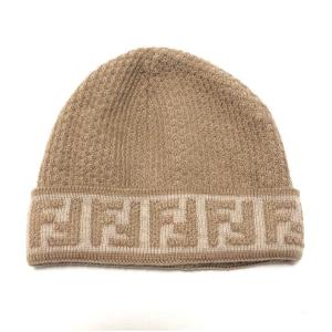 FENDI（フェンディ） FF Logo Beanie ニット帽 ビーニー 帽子 リブ FF