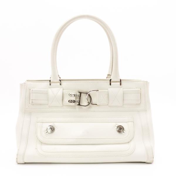 Christian Dior クリスチャンディオール フライトライン ショルダーバッグ レザー ホワ...