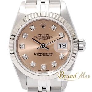 ロレックス ROLEX デイトジャスト 79174G 10Pダイヤ ピンク文字盤 Y番 中古｜brandmax