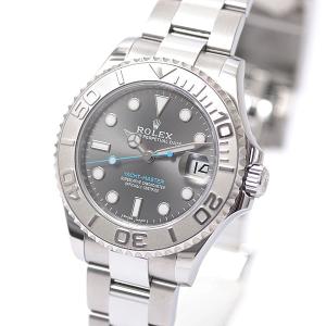 ロレックス ROLEX ヨットマスター ダークロジウム ブルー 268622 ランダム ボーイズ Gカード 中古｜brandmax