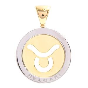 ブルガリ BVLGARI トンド ペンダント ホロスコープ YG×SS おうし座 イエローゴールド【中古】