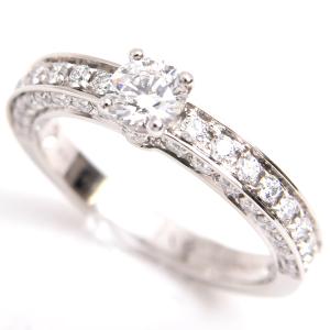 D&D144 ダイヤモンドリング 指輪 8号 0.26CT 0.05CT PT900(プラチナ  