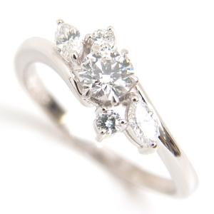 Pt900 リング サファイア 0.94ct ダイヤモンド 0.09ct オーバル 透かし