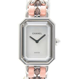 シャネル 時計 レディース プルミエール ロック Sサイズ 1200本限定 ホワイトシェル文字盤 電池式 CHANEL SS H6359 中古｜brandmax