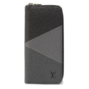 ルイヴィトン 財布 メンズ タイガ ジッピーウォレット ヴェルティカル ブラック×グレー Louis Vuitton M30731 中古｜brandmax