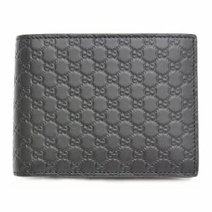 GUCCI グッチ メンズ 二つ折り財布 04862 ブラック 黒 GG キャンバス  