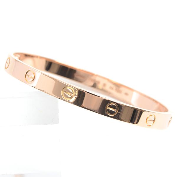 カルティエ ブレス レディース ラブブレス 新型 18サイズ 保証書付 ピンクゴールド Cartie...