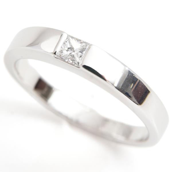 カルティエ 指輪 メンズ タンク 1Pダイヤモンド リング 59号 ホワイトゴールド Cartier...