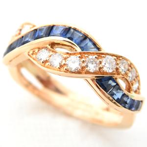 BIZOUX ビズー K18YG ベルソー ダイヤモンド リング ダイヤ 0.07ct