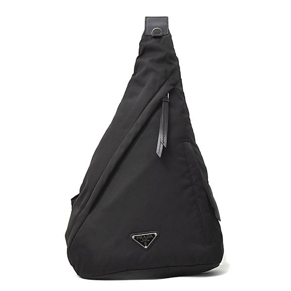 プラダ バッグ メンズ 三角ロゴ ワンショルダーバッグ ボディバッグ ナイロン ブラック 2VZ09...
