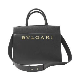 BVLGARI（ブルガリ） ロゴマニア トートバッグ ブラック キャンバス