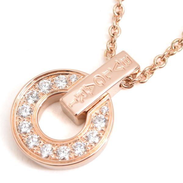 ブルガリ ネックレス レディース オープンワーク ダイヤ ネックレス ピンクゴールド BVLGARI...