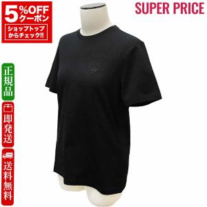 全品10％OFFクーポン☆スーパーセール☆16日迄☆新品 トリーバーチ レディース エンブロイダリー ロゴ Tシャツ 151125 001 001 BLACK｜brandnosato