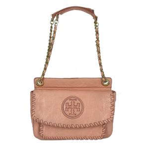 Tory Burch トリーバーチ ショルダーバッグ チェーンショルダー ピンク系 レザー 中古 レディース｜brandoff