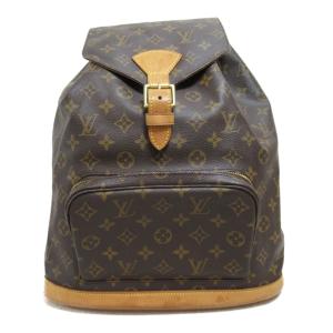 LOUIS VUITTON ルイ・ヴィトン リュックサック バックパック モンスリGMリュックサック ブラウン系 モノグラム 中古 レディース｜brandoff