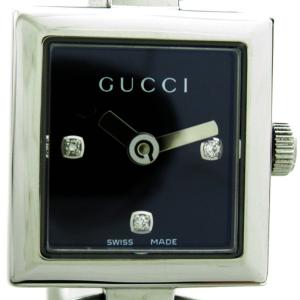 GUCCI グッチ トルナヴォーニ ブラック系 ブラック ステンレススチール ダイヤモンド 中古｜brandoff