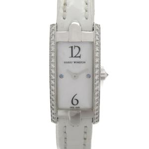 HARRY WINSTON ハリーウィンストン 腕時計 アヴェニューC ダイヤ 腕時計 ホワイト系 K18WG（ホワイトゴールド） 中古 レディース｜brandoff