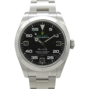 ROLEX ロレックス 腕時計 エアキング 腕時計 ウォッチ ブラック系 ステンレススチール 中古 メンズ｜brandoff