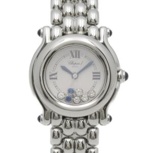 Chopard ショパール 腕時計 ハッピースポーツ 腕時計 ホワイト系 ステンレススチール 中古 レディース｜brandoff