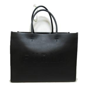 Furla フルラ トートバッグ ワンダーフルラ M ショルダーバッグ ブラック レザー レディース｜brandoff