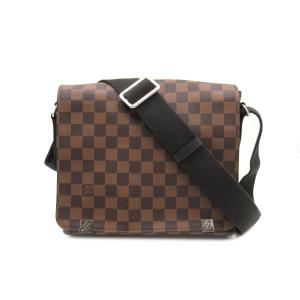 LOUIS VUITTON ルイ・ヴィトン メッセンジャーバッグ ディストリクトPM ブラウン系 ダミエ 中古 ユニセックス｜brandoff