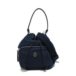 Tory Burch トリーバーチ 2wayショルダーバッグ 巾着 ショルダーバッグ ネイビー系 ナイロン レディース｜brandoff