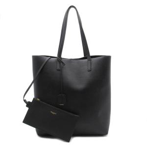 YVES SAINT LAURENT イヴ・サンローラン トートバッグ ボールド・サンローラン ブラック系 レザー 中古 ユニセックス｜brandoff