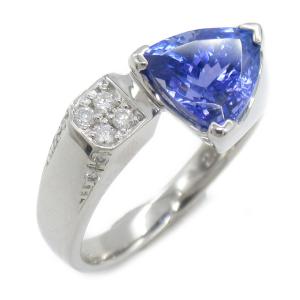 JEWELRY ジュエリー リング・指輪 タンザナイト ダイヤモンド リング ブルー系 Pt900プラチナ ダイヤモンド タンザナイト 中古 レディース｜brandoff