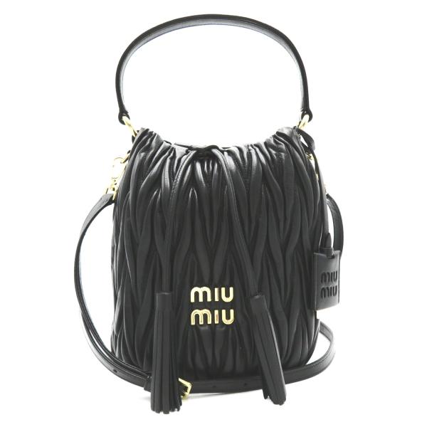 Miu Miu ミュウ ミュウ 2wayショルダーバッグ マテラッセ 2wayショルダー ブラック系...