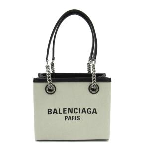 バレンシアガ スモール トートバッグ ブランドオフ BALENCIAGA キャンバス トートバッグ コットン/カーフ レディース｜brandoff