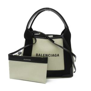 バレンシアガ ネイビー カバス XS AJ ブランドオフ BALENCIAGA キャンバス 2wayショルダーバッグ キャンバス レディース｜brandoff