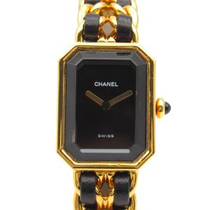 シャネル プルミエールS ブランドオフ CHANEL GP（ゴールドメッキ） 腕時計 GP/革 中古 レディース｜brandoff