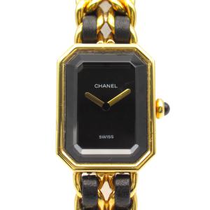 シャネル プルミエールL ブランドオフ CHANEL GP（ゴールドメッキ） 腕時計 GP/革 中古 レディース｜brandoff